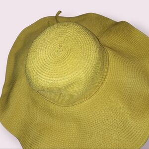 Yellow Wide Brim Sun Hat